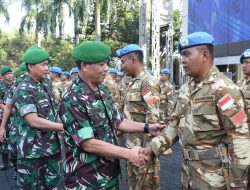 Pangdam III/Slw Sambut Satgas Kizi TNI Konga XX-U/Monusco Kongo Yonzipur 3/YW